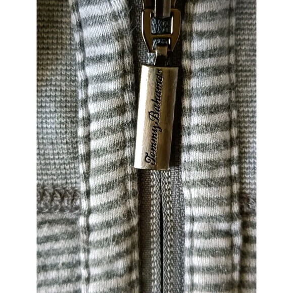 Tommy Bahama Half Zip Pullover Sweatshirt Men's Medium Reversible Grey - Picture 3 of 9
